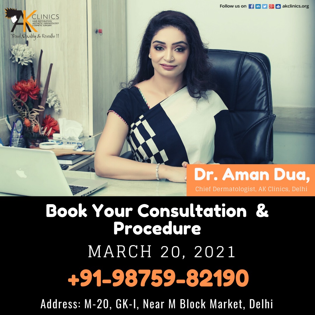 amanakclinics's tweet photo. Meet Dr Aman Dua in AK Clinics, Delhi on 20th March from 10:30 am - 06:00 pm. Book your appointment and avail advantage of consultation with our doctor.
#Dermatologist #HairTransplantSurgeon #HairAndSkinExpert #Aesthetician #DrAmanDua #AKClinics #Delhi https://t.co/2m7EDyaATa