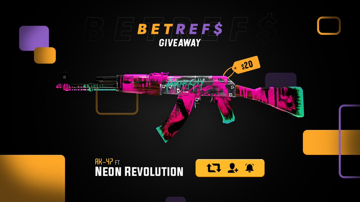$25 GIVEAWAY!

✅ Retweet
✅ Follow
✅ Visit betrefs.gg (free daily case)

48H ⏳