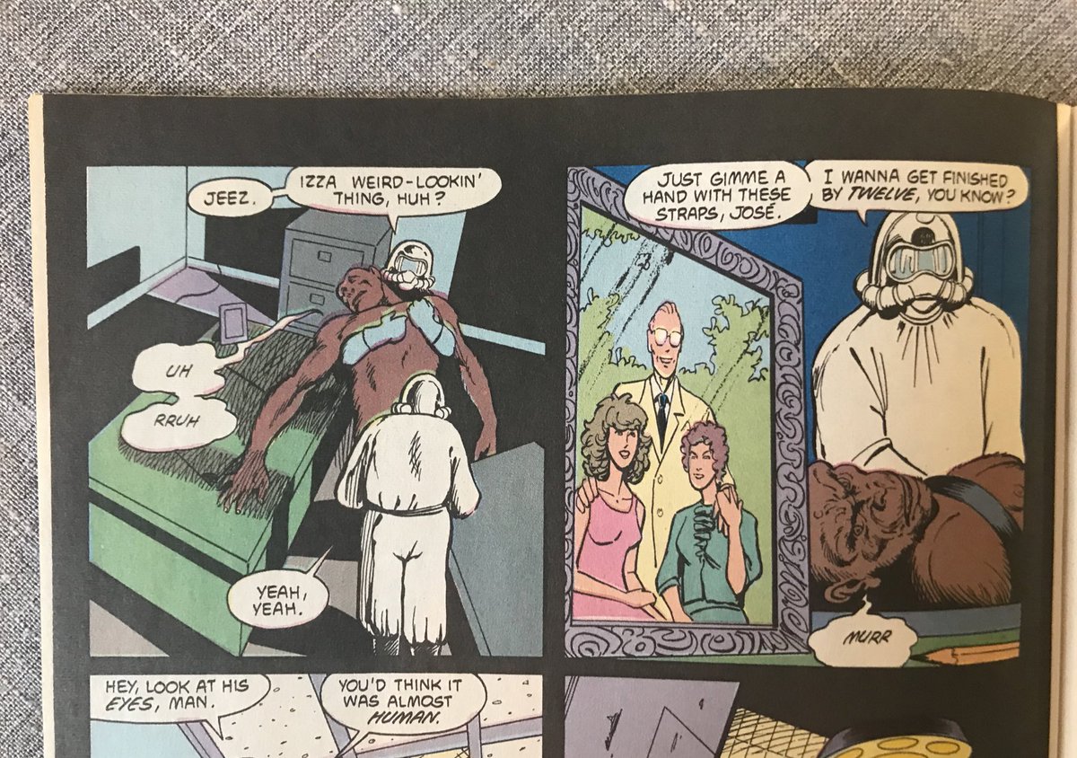 And the fate of Dr Myers? Brutal, elegant, fine by me. Morrison again asking us to consider where evil really lurks in the world.