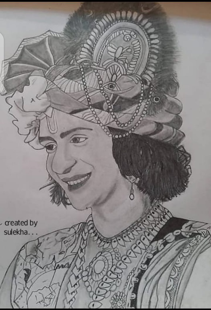 Sketch of krishna...
#pencil_art
#artist