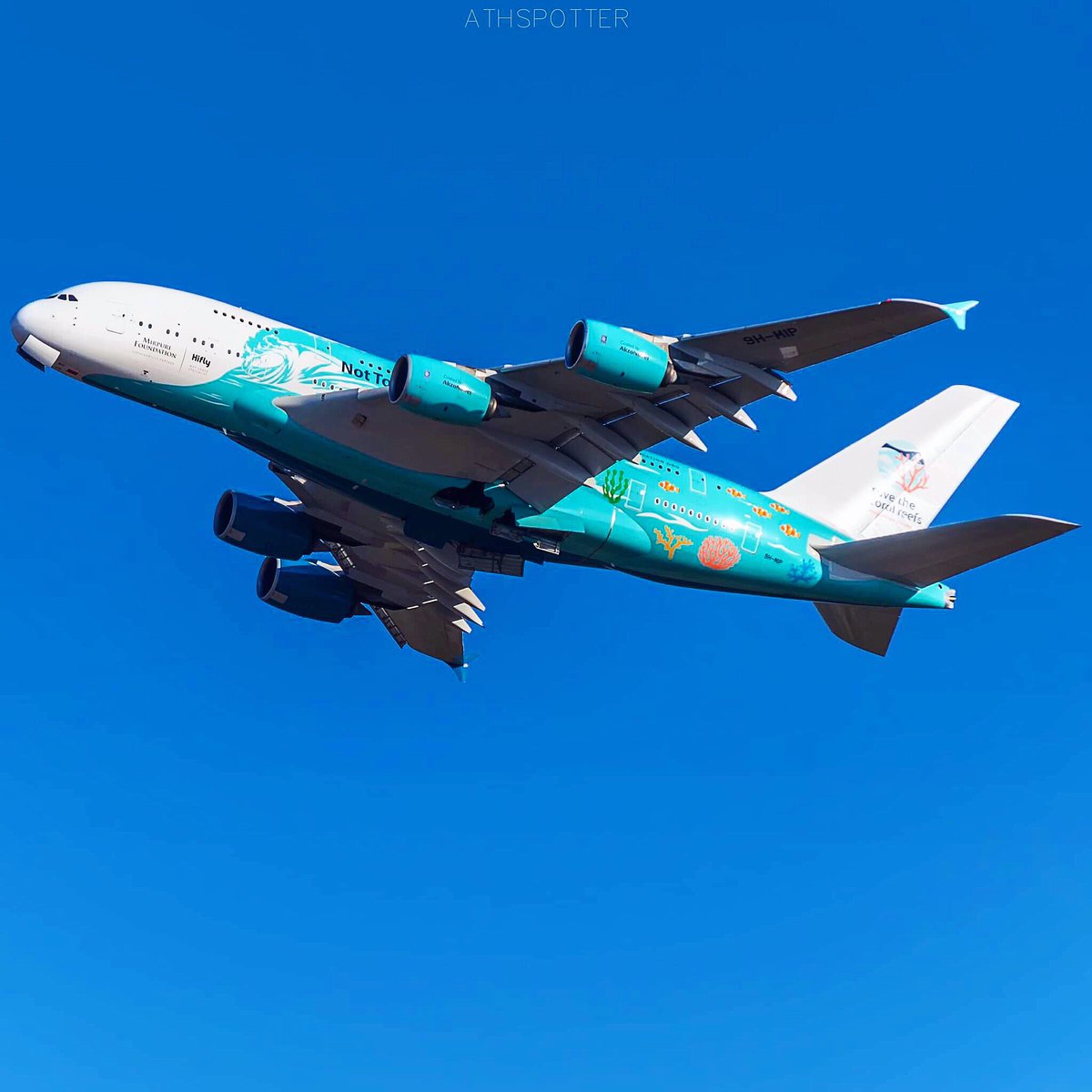 athspotter's tweet photo. A great plane in @ATH_airport on 21.08.2019!😎💙
#HiFly #A380 #9HMIP
-
@hifly_airline @Airbus @AirbusPRESS  
#savethecoralreefs #hiflyairline #airbus380 #airbus #aircraft #ath #lgav #elvenizelos #airplane #airport #aviation #doubledecker #giant #planespotting #avgeek #superjumbo https://t.co/kcTP1mNdl0
