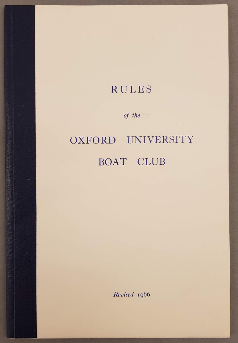 OUArchives's tweet photo. This year's @UniofOxford and @Cambridge_Uni Boat Races 2021 take place this weekend.  The Boat Club rules of 1966 allowed the practising Oxford crews full access to the river; everyone else on there had to make way. #TheBoatRace @theboatrace https://t.co/seYxG4HjEN