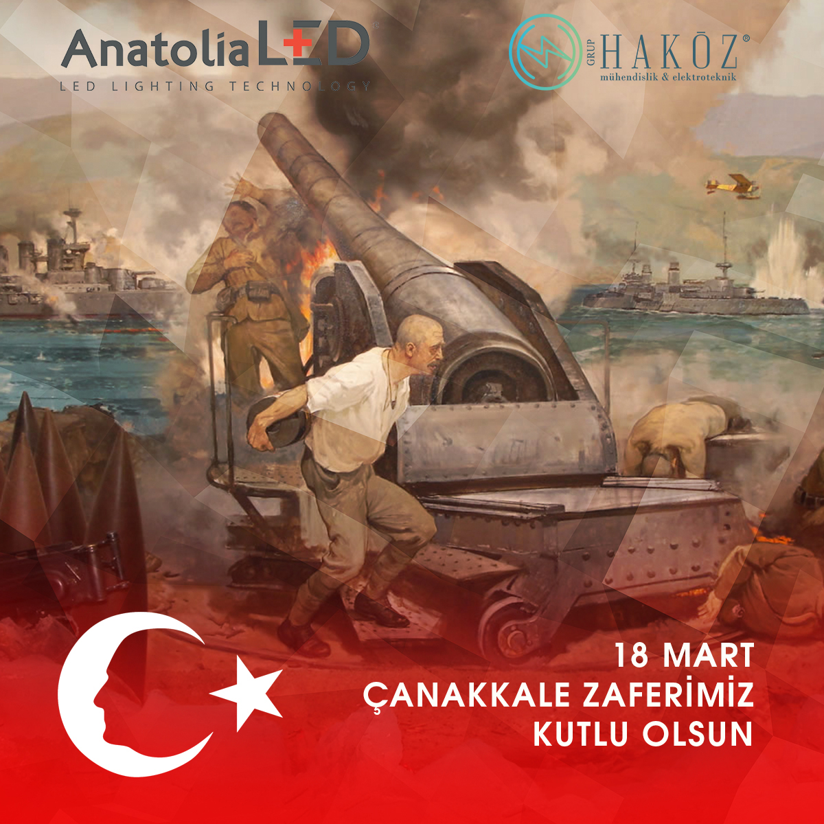18 Mart Çanakkale Zaferi’nin 106. yıl dönümünde başta Gazi Mustafa Kemal Atatürk olmak üzere tüm kahraman askerlerimizi saygıyla ve minnetle anıyoruz. 🇹🇷