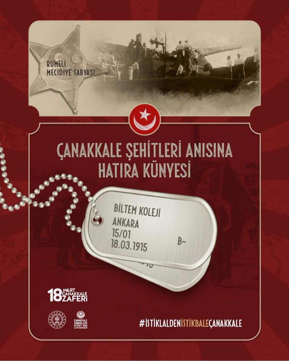 biltemkoleji's tweet photo. Çanakkale Zaferi’nin 106. yılında tüm şehitlerimizi rahmet ve saygıyla anıyoruz.🇹🇷 #çanakkale #18martçanakkalezaferi

#istiklaldenistikbalecanakkale https://t.co/aZa98eIYvp
