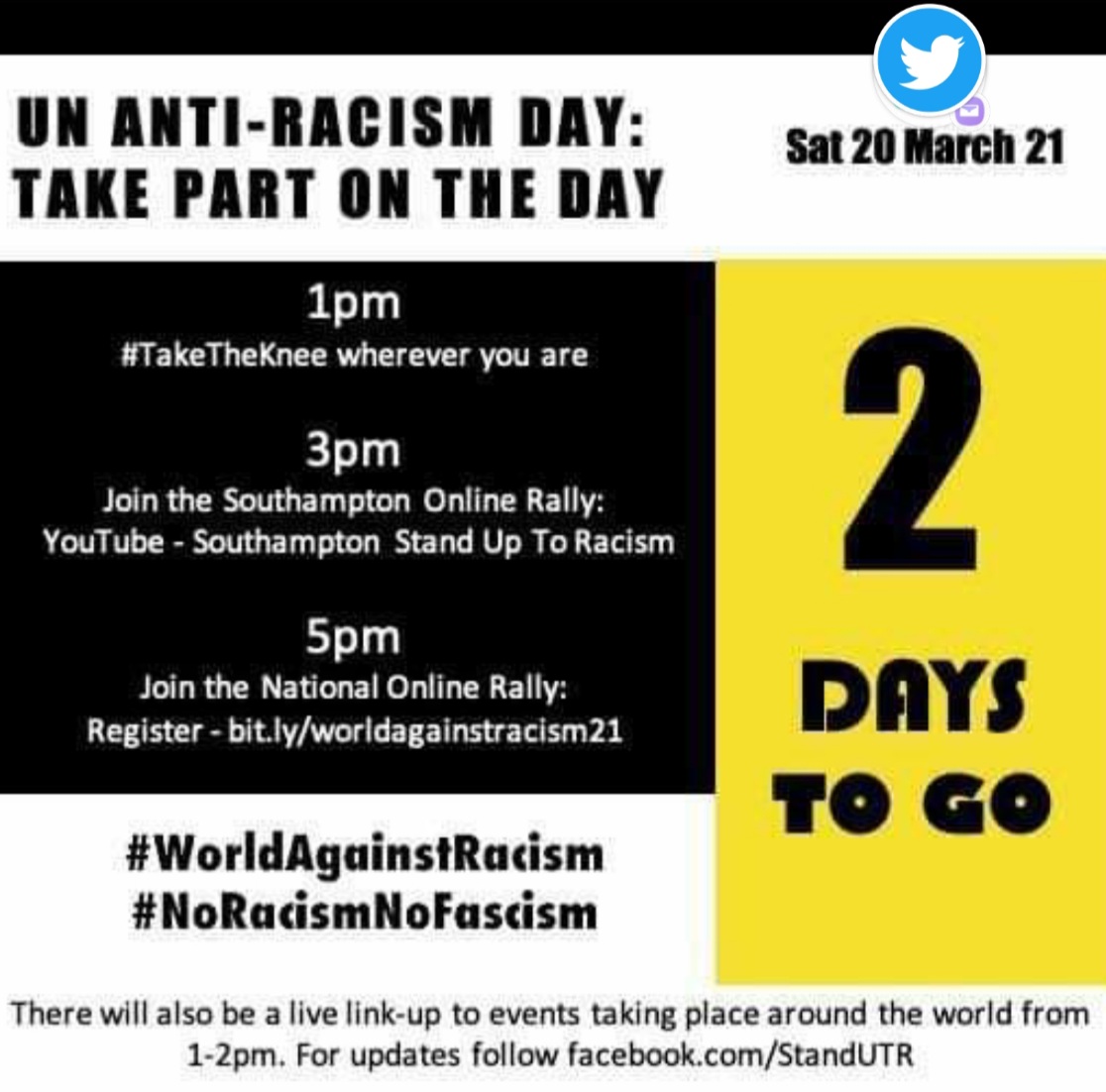 #WATCH 
#solidaritynow
#WorldAgainstRacism
#NoRacismNoFascism
@CLEARSoton ,<a href="/Dukesy13/">Joe Rebel</a> ,@JonMitchSoton
<a href="/unitetheunion/">Unite the union: join a union</a> <a href="/AntiRacismDay/">Stand Up To Racism</a> <a href="/SouthamptonCC/">SouthamptonCC</a>  ,<a href="/Saints1885_com/">Saints1885.com</a> ,<a href="/SFC_Foundation/">Saints Foundation</a>