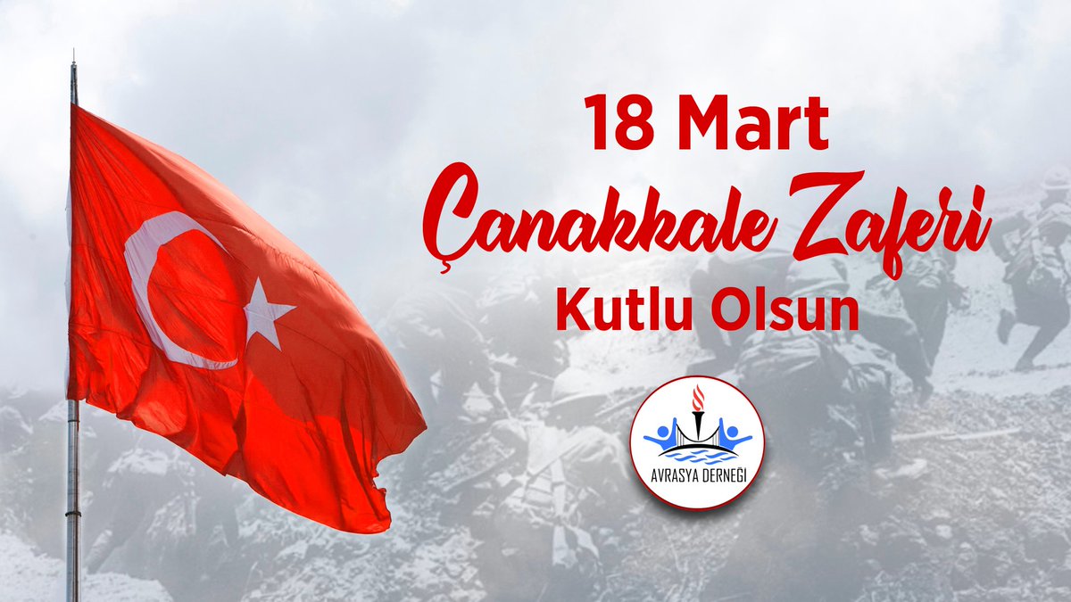 AVRASYA DERNEĞİ (@avr_asyatr) on Twitter photo Çanakkale Zaferimizin 106. yıl dönümünde, bu topraklar için can vermiş Şehitlerimizi rahmet, minnet ve saygıyla anıyoruz.
#CanakkaleGecilmez 
#18martcanakkalezaferi Çanakkale Zaferimizin 106. yıl dönümünde, bu topraklar için can vermiş Şehitlerimizi rahmet, minnet ve saygıyla anıyoruz.
#CanakkaleGecilmez 
#18martcanakkalezaferi