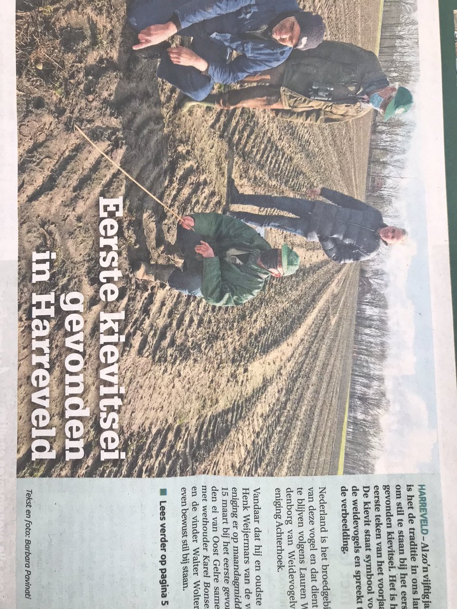 Even in de frisse lucht.