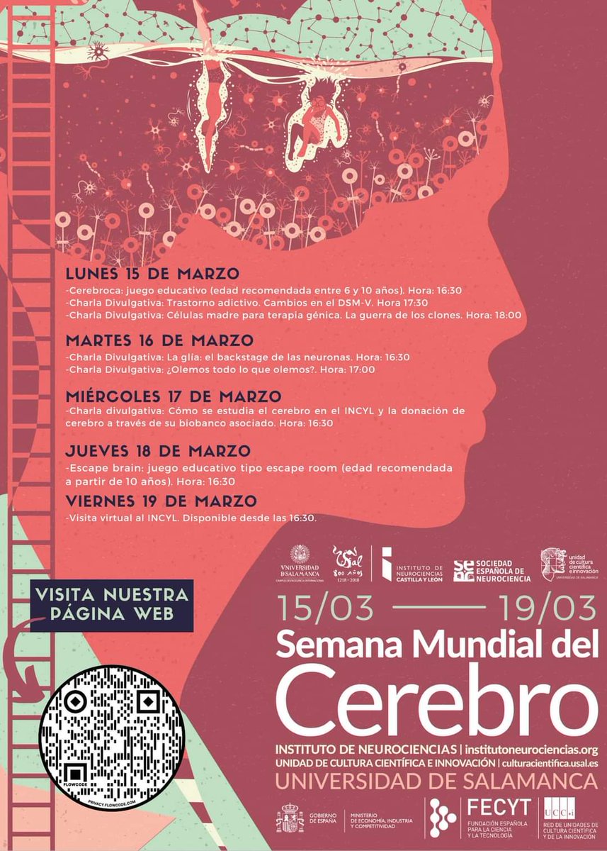 Incyl_Usal's tweet photo. Hoy, en nuestra #SemanadelCerebro tendremos el #Escapebrain 🔎 juego con puzzles y acertijos para poner a prueba tus conocimientos de #Neurociencia🧠Recomendado para +10. ¡Hay premio para l@s primer@s en resolverlo! 🥇🥈🥉 A las 16:30➡️https://t.co/S8zC8cZUaJ
@UCCiUSAL https://t.co/kSjvcPvS6m