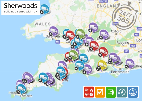 Sherwoodsonline's tweet photo. Not done one of these for a while but it is fantastic to see how our team has grown and continues to cover #SouthWales and the #SouthWest ...We are out and about 24/7/365 busy #BuildingaFutureWithYou https://t.co/Hbn0dXepNC