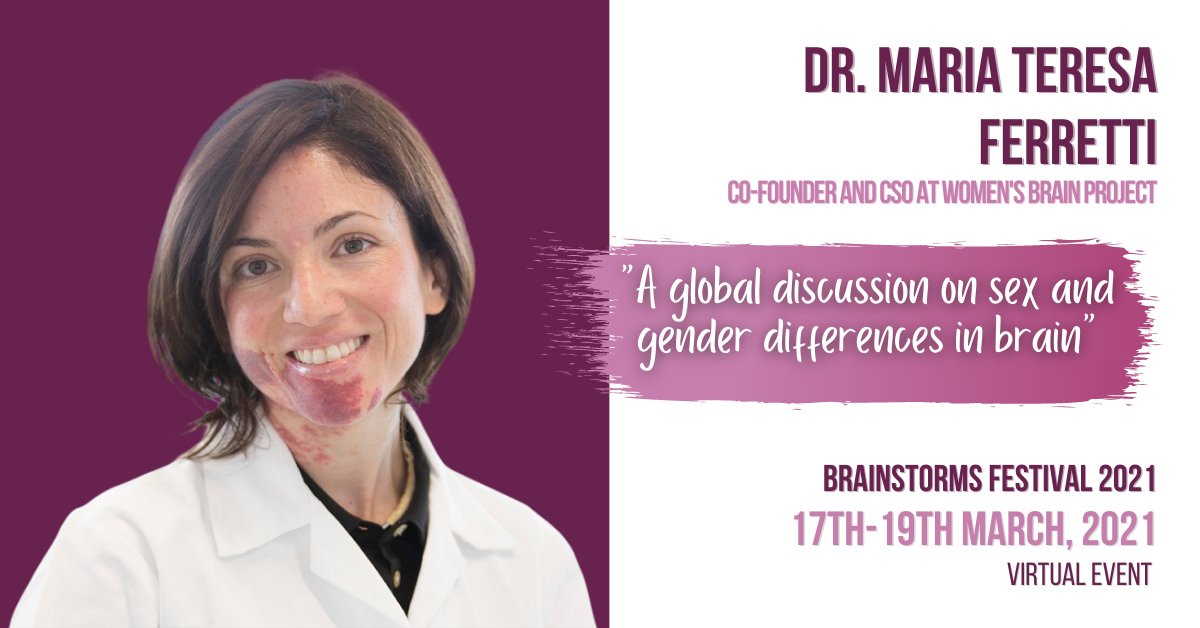 Join <a href="/MaTeFerretti/">Maria Teresa Ferretti</a> of WBP at the #BrainstormsFestival tomorrow at 5pm CET for an interactive workshop on sex/gender differences in brain diseases <a href="/the_brainstorms/">The Brainstorms</a> hopin.com/events/the-bra…