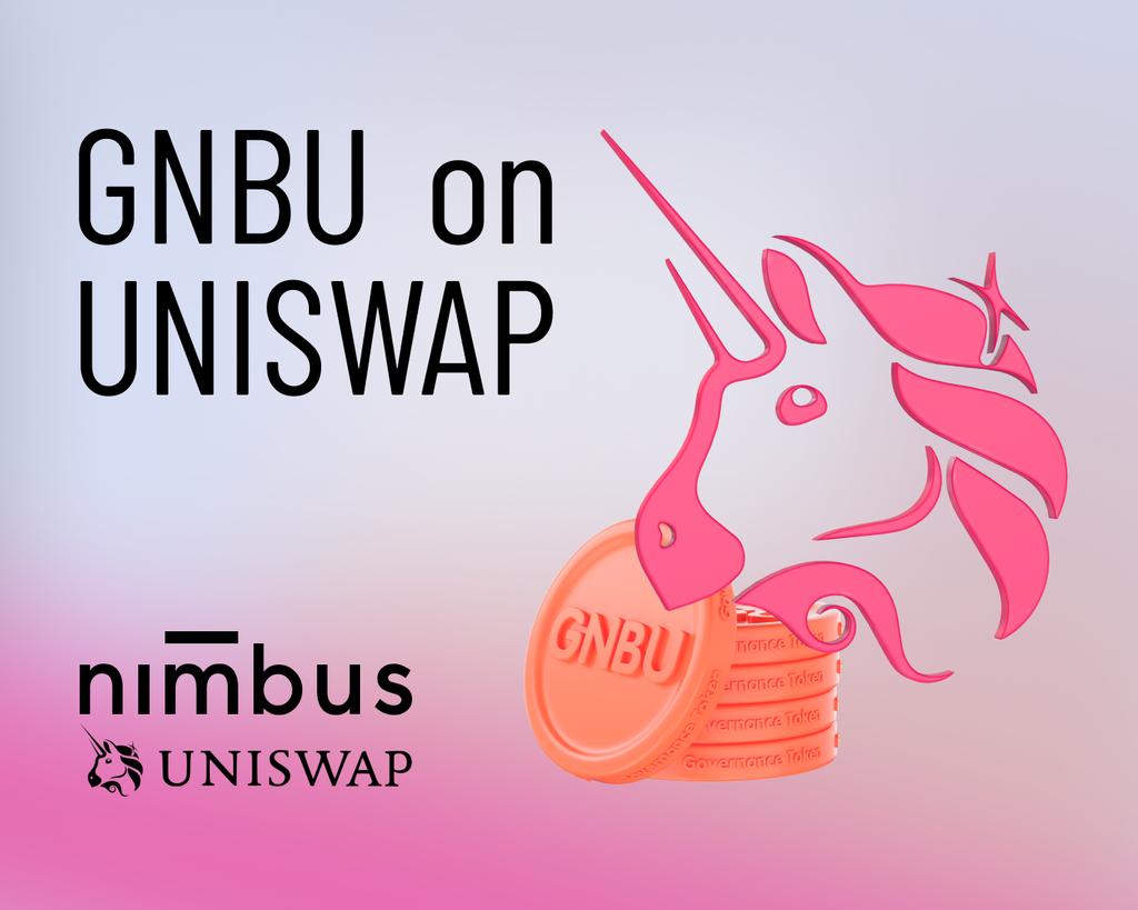 Seen 200% growth of $GNBU governance token in 2 days - wow!🚀

Now <a href="/nmbplatform/">NimbusPlatform</a> has listed it on Uniswap!

Receive $100 in $NBU for sharing this news - we'll randomly pick 10 winners!🥇

📌Follow <a href="/nmbplatform/">NimbusPlatform</a>
📌Like&amp;Retweet this post