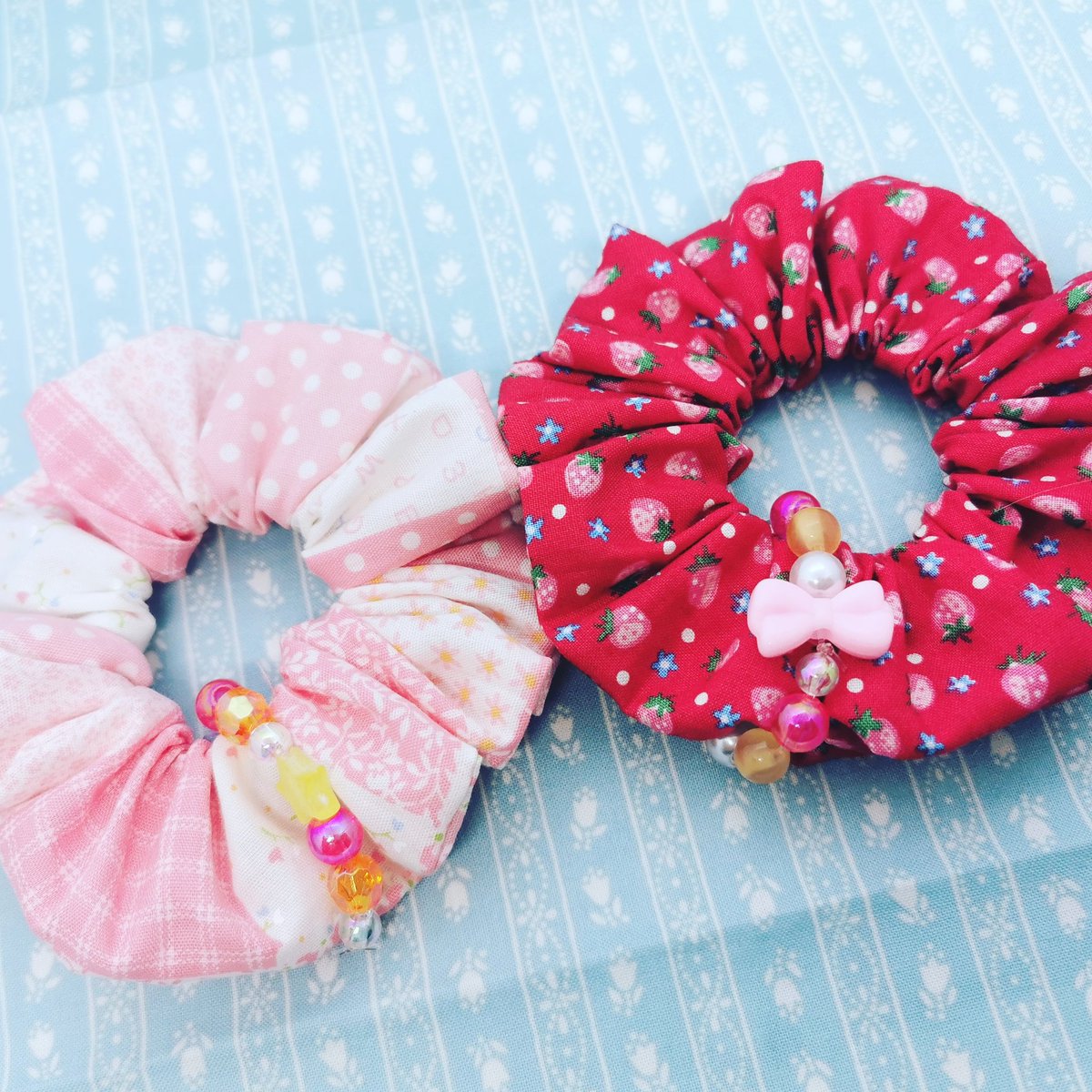 ট ইট র Lunalala 届いた布で早速 キッズシュシュ イチゴ柄はyuwaさんの布です シュシュにしたら可愛いだろうなと思って購入 ハンドメイド ハンドメイド好きさんと繋がりたい イチゴ 有輪商店 Yuwa シュシュ キッズ