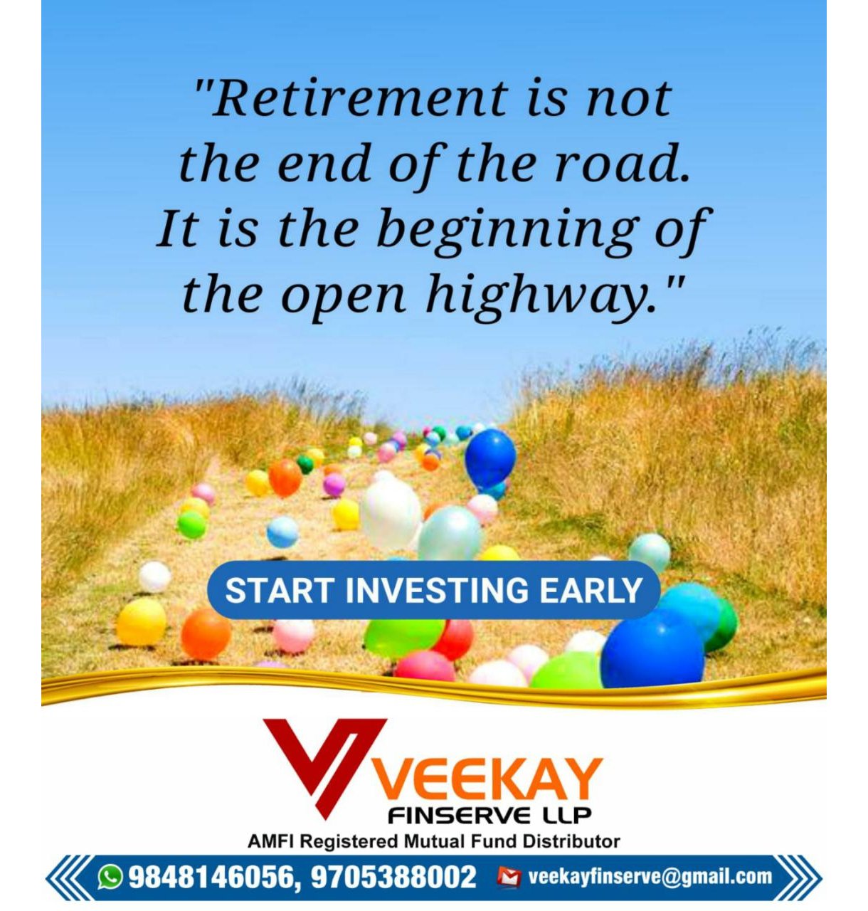 Veekay Finserve Retirement Is Not The End Of The Road Retirement Retirementplanning Financialfreedom Investment Insurance Money Financialplanning Investing Lifeinsurance T Co Qalgd1pif1 Twitter