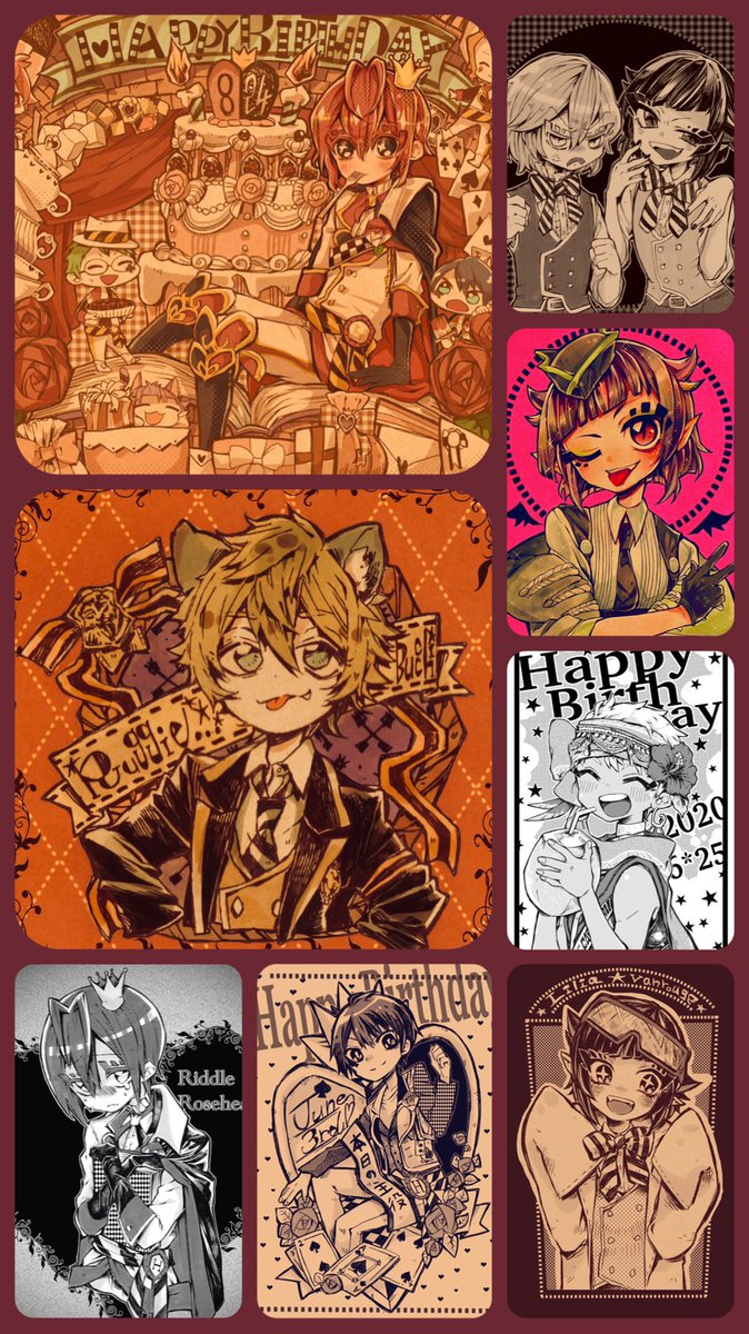 年に1回絵を描けば良かった人間が1年でこんなにいっぱい好きを詰め込めました!
1周年おめでとう2年目もいっぱい遊ぶぞ?
 #ツイステ1周年 