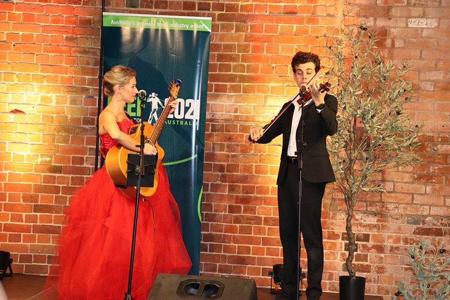 BeefAustralia's tweet photo. The Beef21 Preview Event at Headricks Lane last night. Thank you to @OperaQueensland for your preview of what we can expect at the World Premiere of 'Are You Lonesome Tonight', Tuesday 4 May.
Pictured: The very talented Irena Lysuik & Jonathan Nolan.
#BeefAustralia #BeefisOn https://t.co/IX7N3flEn5
