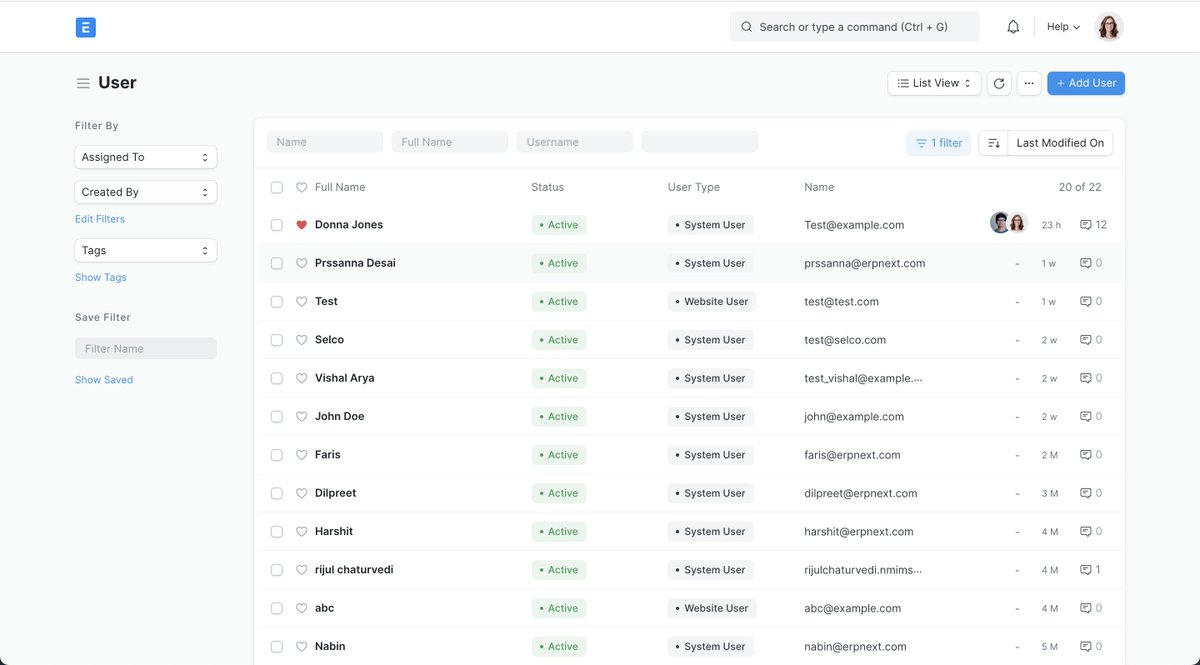 erpnext's tweet photo. With ERPNext v13's new list view, reach your documents faster.

Wider color indicators immediately tell you about the status of documents.

Coming soon! https://t.co/V5brKeZPo8