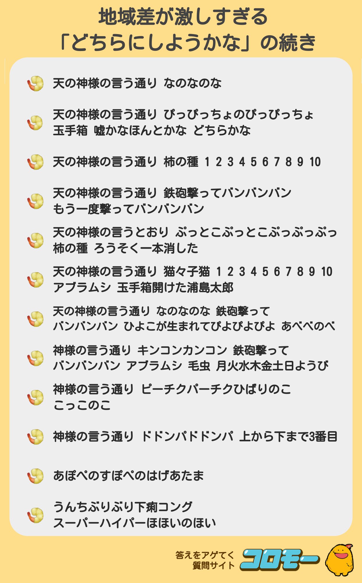 تويتر コロモー على تويتر 地域差がすごい みんなにアゲてもらった どちらにしようかな の続き T Co R2b9j8ihd7