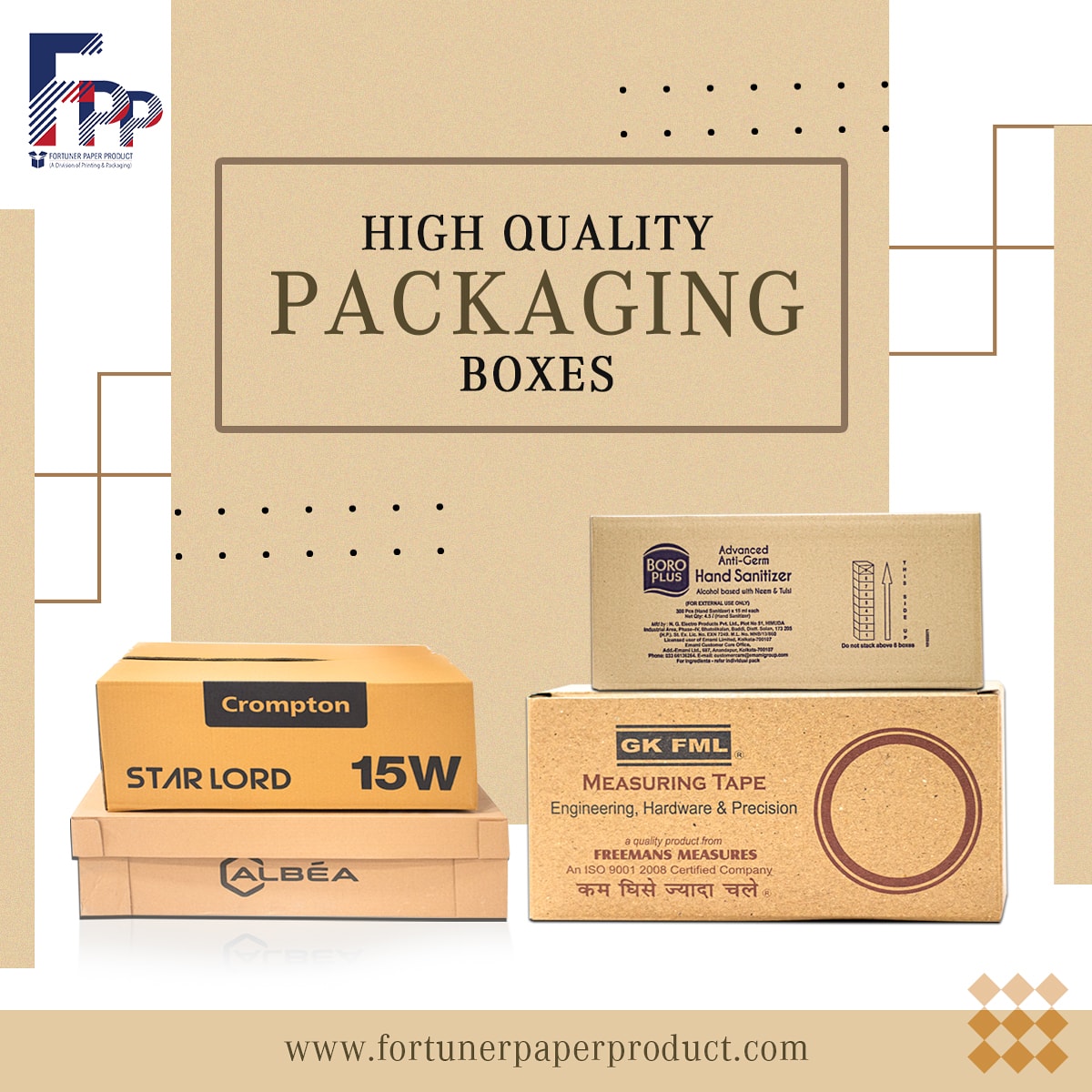ProductPaper's tweet image. #FortunerPaperProduct is a company that specializes in durable wrapping. For a wide variety of High-Quality Boxes #Packaging, we have the best results. 
.
#highqualityboxes #fp #fortuner #corrugated #packing #branding #design #box #graphicdesign #baddi #India #paperbag #logo