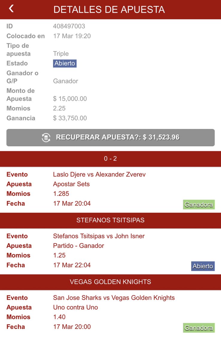 picks_goat's tweet photo. Vamoos!!!

Nos falta solo que gane Tsitsipas y va muy bien para llevarnos este parlay de 3 selecciones

Si ganamos la jugada que les deje gratis, rifare 1000 pesos de las ganancias entre los RT y MG de este tweet

Requisito indispensable seguirnos en @picks_goat 

Promo 30% OFF https://t.co/kcVgboaKYh
