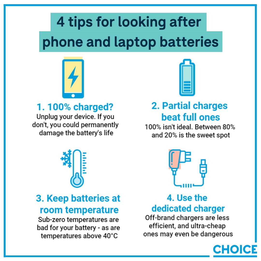 تويتر \ energygovau على تويتر: &quot;RT @choiceaustralia: Bad habits can kill  the battery life of your mobile devices and laptops. Here are CHOICE&#39;s tips  to best take care of t…&quot;