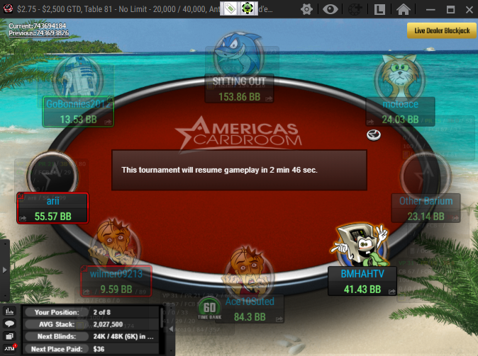 brianmosher99's tweet photo. We did not final table bubble the @ACR_POKER bird. Coming in 2/8 with $350 up top! Let's goooooo! #poker #finaltablehype https://t.co/E7bVQpbobw