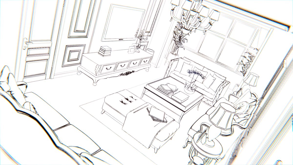 huanghai0712's tweet image. LineArt very niubility！GP不支持景深就有点拖后腿了！😂😚