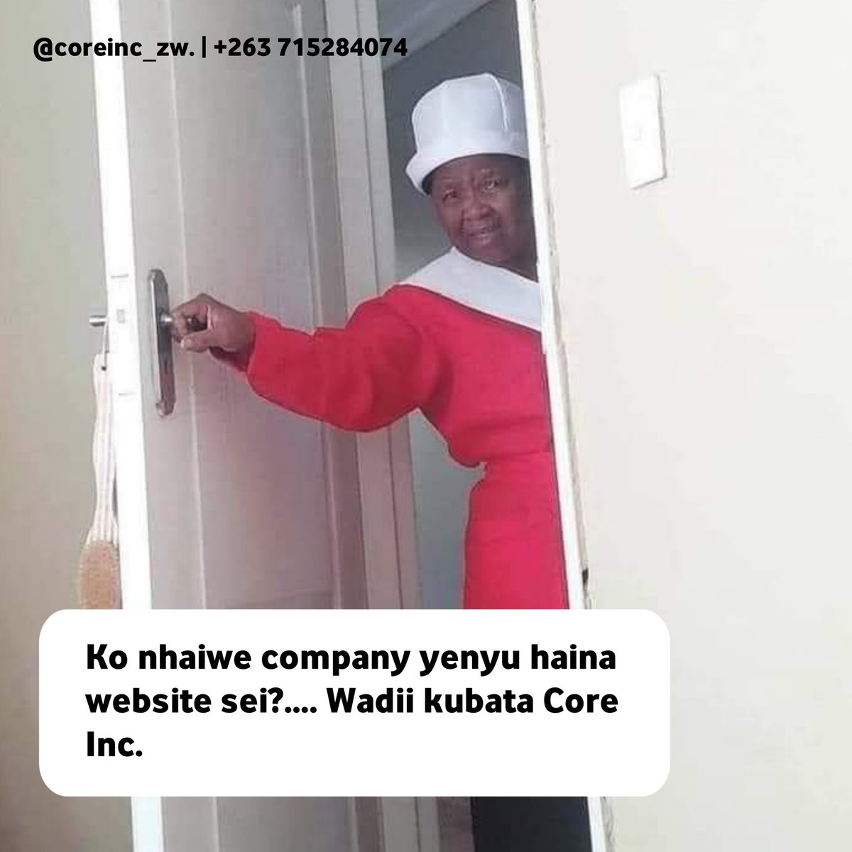 CoreInc_zw's tweet photo. Get your website from as little as $50usd free https://t.co/feVDrAplzs domain #tibatei #redmarketsunday @iMisred 
Contact us on : +263715284074
Email : info@core.co.zw https://t.co/TCLDgpeFR4