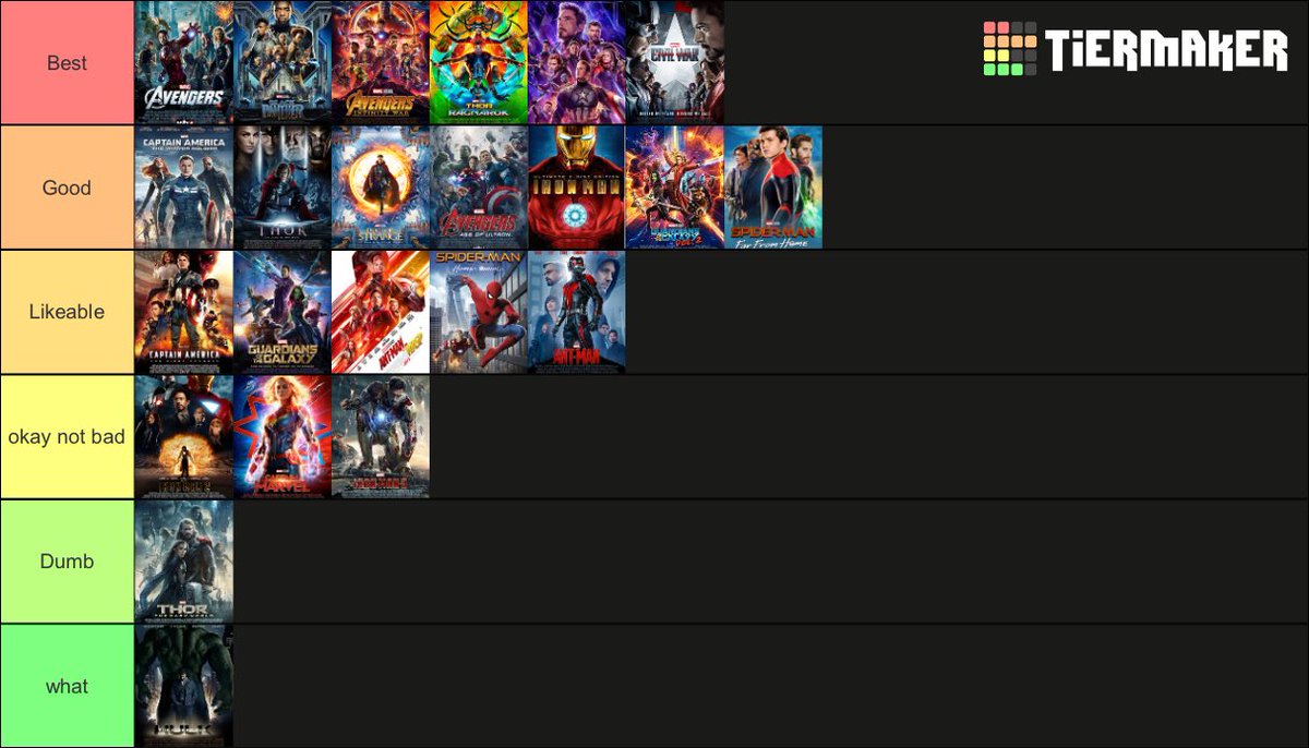 okay okay i know no one asked but i just had to speak my truth as a dedicated marvel fan