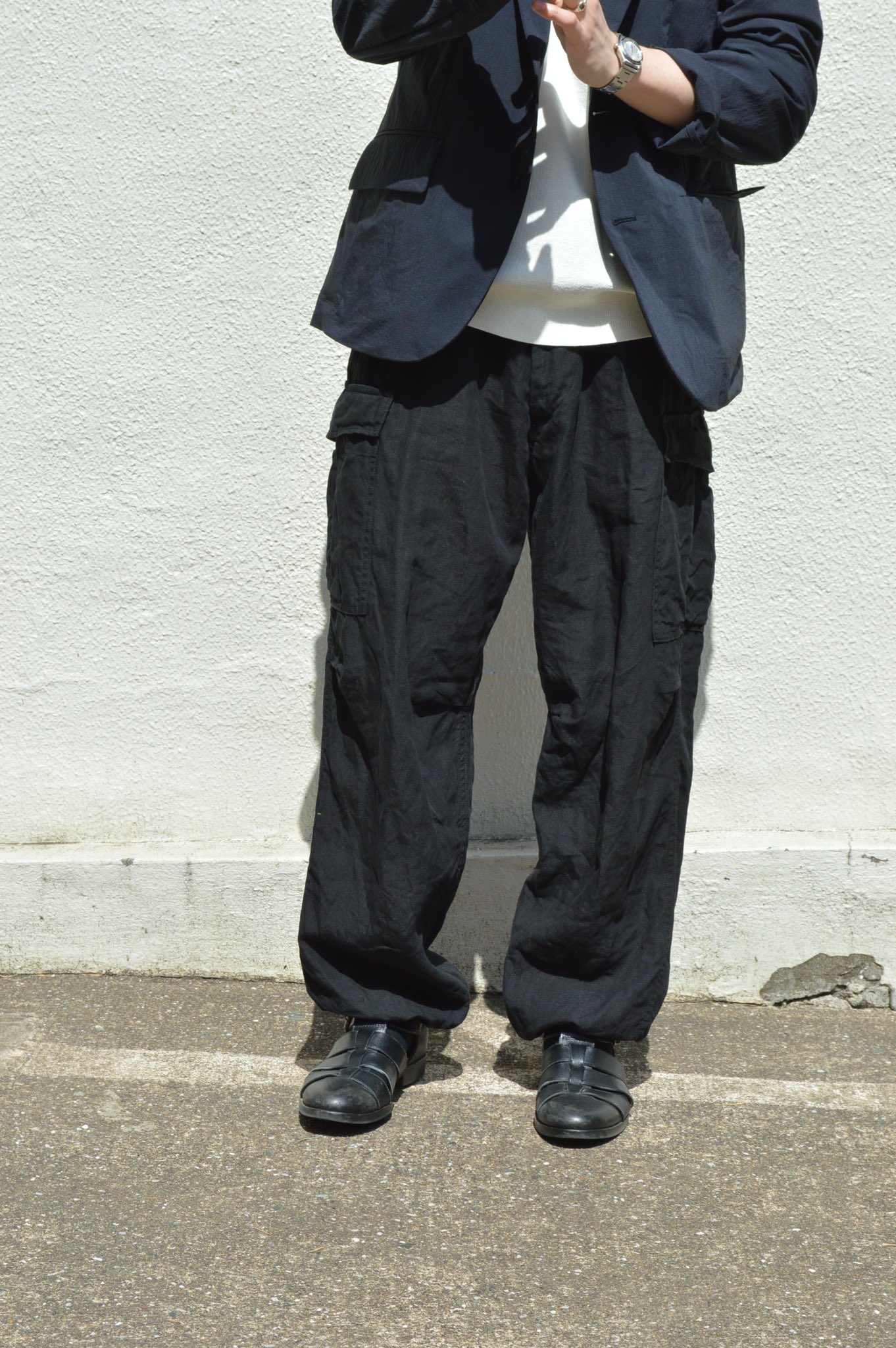 COMOLI 23SS ブラックデニム B.D.Uパンツ