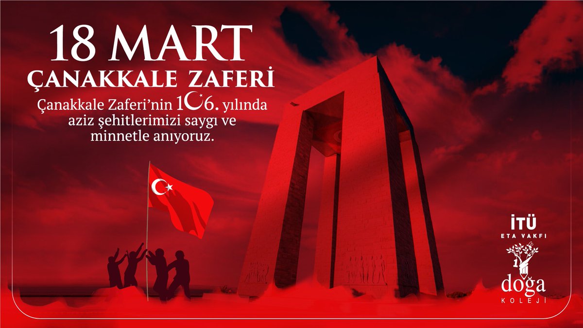 18 Mart Çanakkale Zaferi’nin 106. yılında, Gazi Mustafa Kemal Atatürk başta olmak üzere tüm şehitlerimizi saygı ve minnetle anıyoruz. #18MartÇanakkaleZaferi