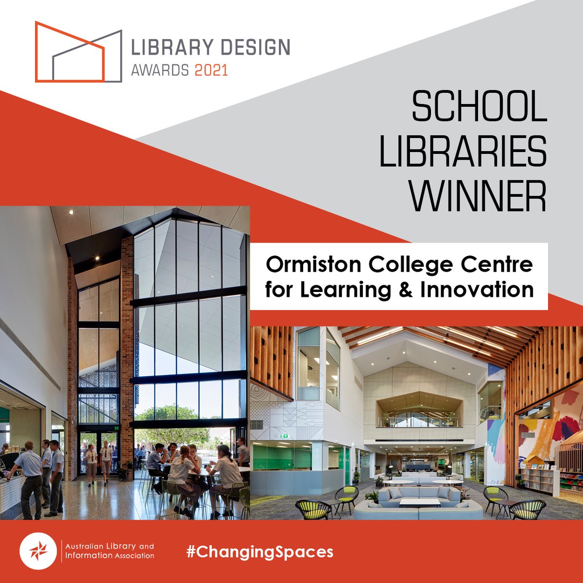 ALIANational's tweet image. Congratulations to all of the winners and commended libraries in the ALIA-run Australian Library Design Awards 2021.

@utslibrary @IWCouncil @Library_Vic

bit.ly/38R2bAh