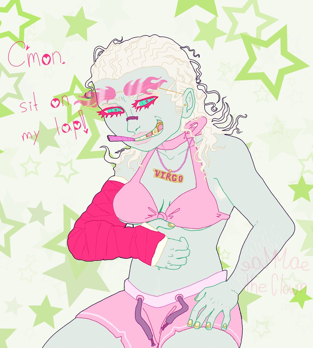 ClownMoe's tweet photo. Skcum-Bag
Happy shamrock day!
:ó)
.
.
.
#mydigitalart #digitalart #digitaldrawing #stpatricksdayart #shamrockart #pinkart #greenart #pinkaesthetic #greenaesthetic #barbiecore #badbitch #hairypits #hairychicks #guro #grungeart #edgyart #lightguro https://t.co/mrKcAKYTCF