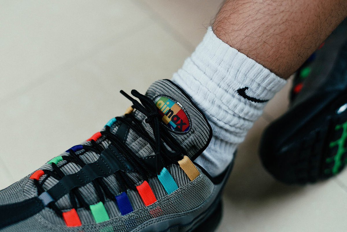 SoleWhat's tweet photo. Nike Air Max 95 ‘Evolution of Icons’.

Inspired by the human body &amp; classic athletics style, this pair incorporates colours, materials &amp; DNA from ‘90s Air Max icons.

Retailing at RM705.00. Available at #SoleWhatTheGardens, #SoleWhatOneUtama &amp; https://t.co/SdwBbdACpd https://t.co/kQmzsdfRAi