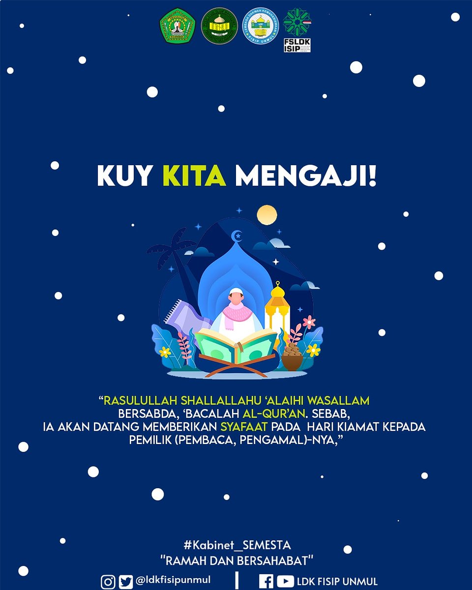 {Keutamaan Membaca Al-Qur'an}

Halo sobat Eldeka 👋🏻, ada berbagai macam keutamaan membaca Al-Quran . Bagi umat Islam , membaca Al-Quran bukan lagi menjadi suatu kegiatan yang asing. Al-Quran merupakan pedoman bagi orang muslim dan muslimah di seluruh dunia.