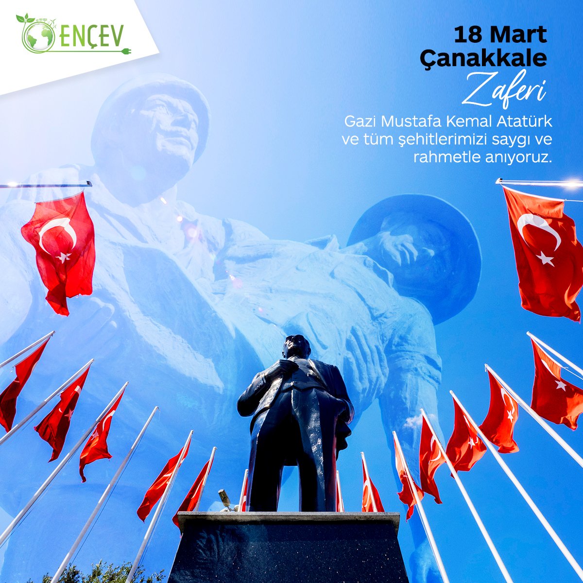 encevenerji's tweet photo. Gazi Mustafa Kemal Atatürk ve tüm şehitlerimizi saygı ve rahmetle anıyoruz. Çanakkale Zaferi kutlu olsun.
#encev #encevenerji #18martçanakkalezaferi https://t.co/7WNjvwMe7Y