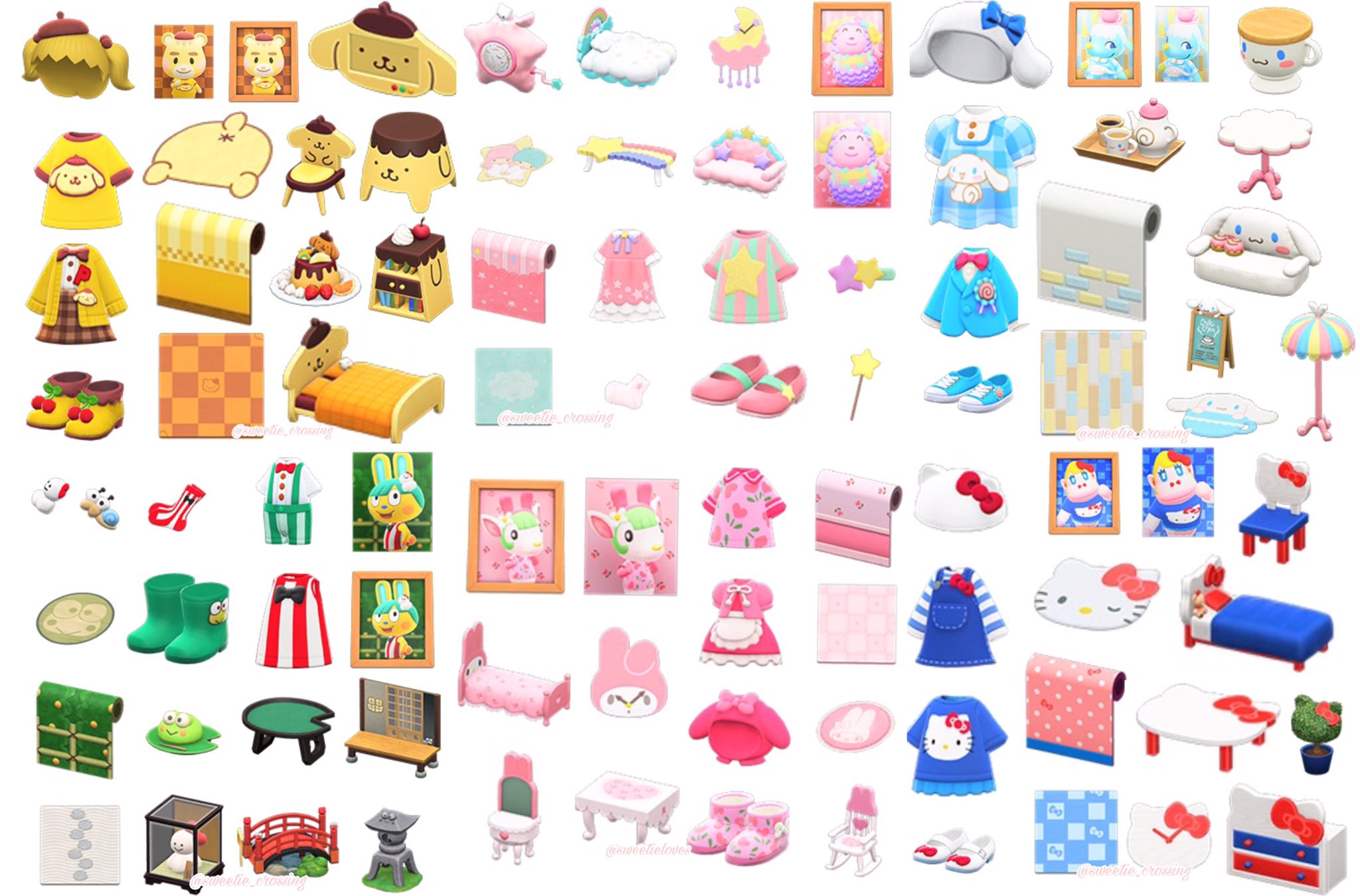 🦜♡ Lala ♡🐦 on Twitter: "Sanrio Items on Animal Crossing New Horizons ! 💕  https://t.co/VnYJZJ2Cna" / Twitter