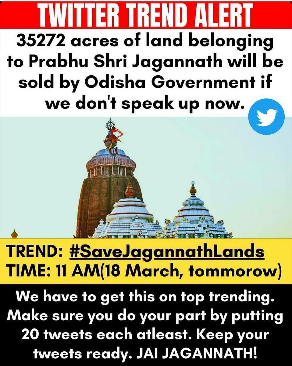 SNegi21's tweet photo. If mosques use thier funds to run Madrasas and Churches use their funds to run Convent schools then why government use temples as their money making machine and why not start up gurukuls again ? #SaveJagannathLands #FreeHinduTemples #FreeTNTemples https://t.co/1zaCWKKayD