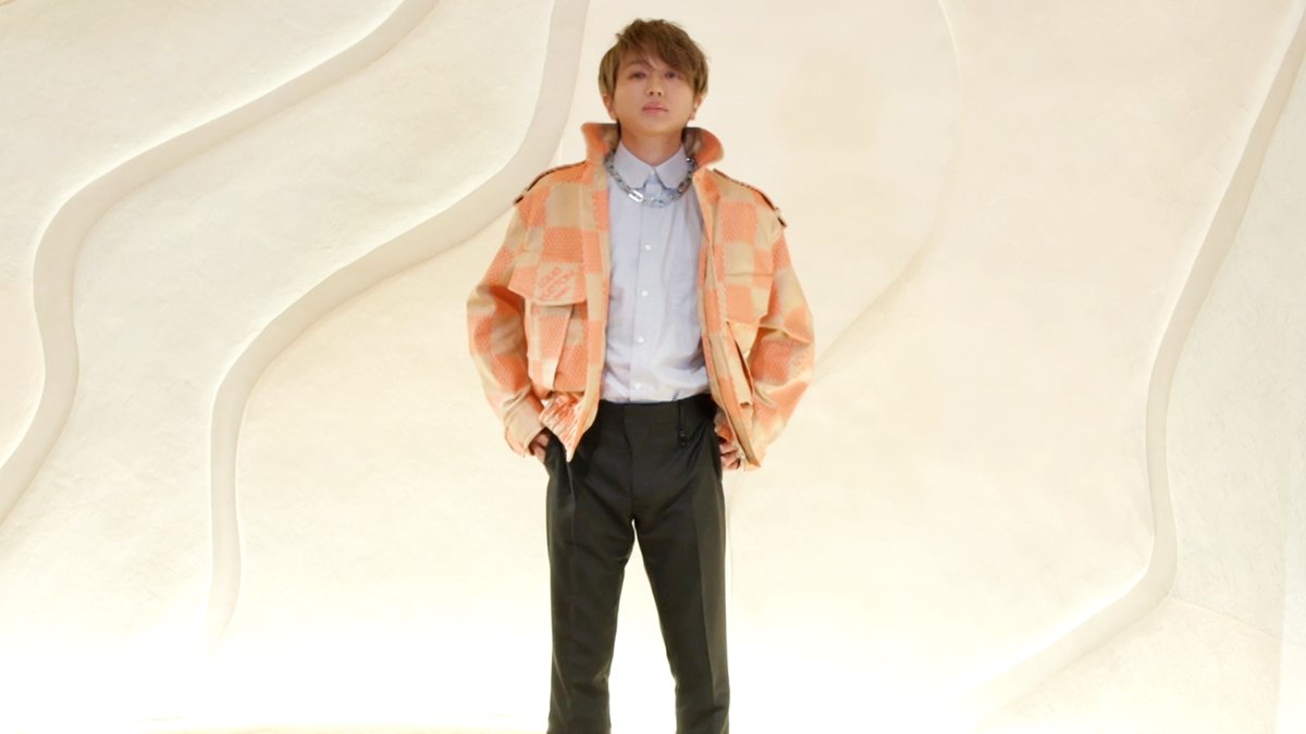 Nissy(西島隆弘)、オレンジのダミエ柄ジャケットで登場 #Nissy #西島