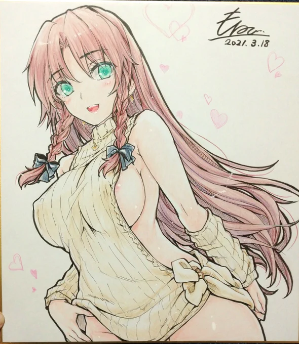 どうていごろしのめーりんさん?
の直筆色紙✏️ 