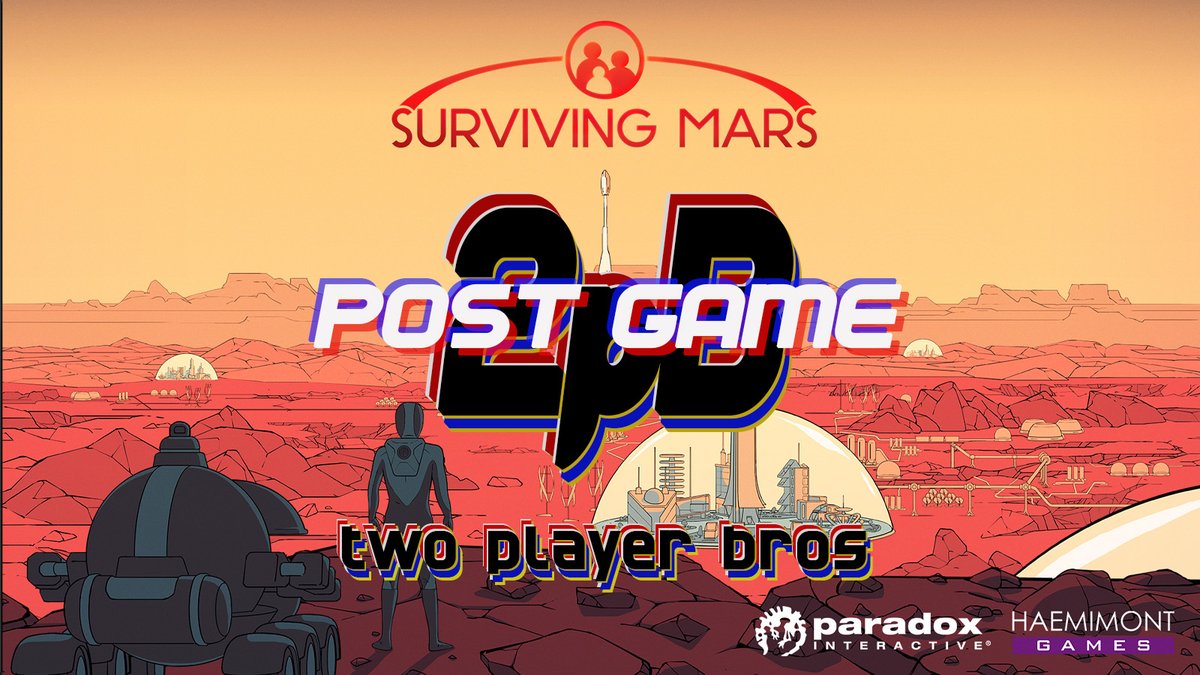 twoplayerbros's tweet photo. Mike is taking a look @PdxInteractive's #survivingmars on the newest Post Game presented by #2pB!

Listen wherever you get your podcasts.

👾🎮Stay safe and keep on gaming!!!🎮👾 https://t.co/vc4manwJog