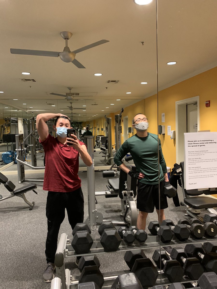 JayKayEl_'s tweet image. I hit the gym today (reserved an hour block for our apartment) and it felt so great to lift 💪🏽 ft. @just_daijoubui 

Also went to dinner w/ @hellosimonloo (we’re both vaccinated) &amp;amp; toshi and it felt like old times.. honestly today felt the most “normal” I’ve felt in a while