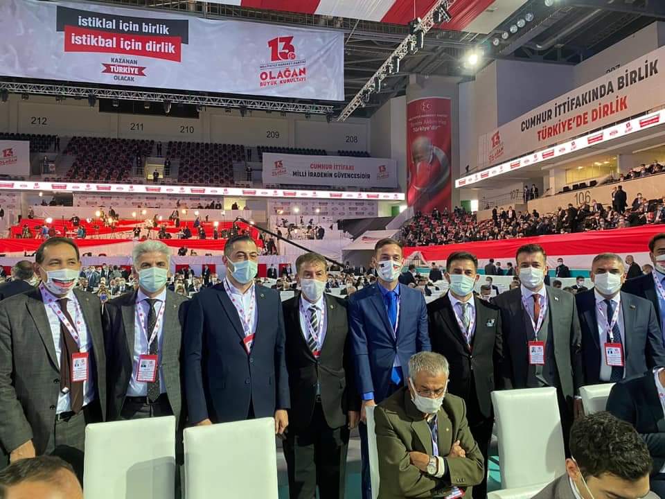BozovaMhp's tweet photo. 13. Olağan Büyük Kurultayımız başlıyor. İl başkanımız sn. Mahmut Güneş, Hakkari,Siirt, Batman,Elazığ, Gaziantep, Hatay, Bingöl ve Diyarbakır il başkanları birlikte kurultayın yapılacağı Ankara  #KazananTürkiyeOlacak 
İbrahim ÖzyavuzMilliyetçi Hareket Partisi (MHP TBMM MahmutGüneş https://t.co/NhkI1hIO6D
