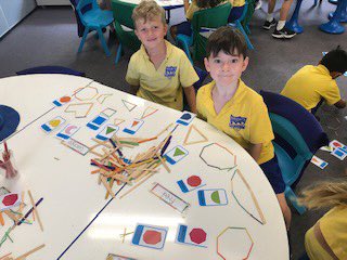 BrontePublic's tweet photo. Yr2 learning about 2d shapes. Looks like fun!!

#concretematerials @NSWEducation 
#mathematics #geometry #education https://t.co/qdJG87zgk0