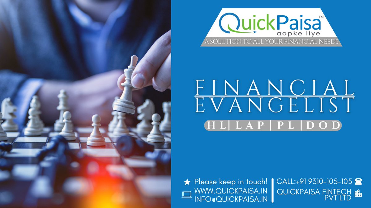 quick_paisa's tweet photo. YOUR FINANCIAL EVANGELIST!
Get Hassle Free Loan Services through https://t.co/QwKmgcV1RH
Fastest Approval, Best Rate.
Home Loan @ 6.75%*   |  LAP @ 7.25%*
Call @ +91 9310-105-105.
#cashback #Offers #quickpaisa #loan #home #homeofdreams #FINANCIAL #EVANGELIST https://t.co/8EUMCMYnwk