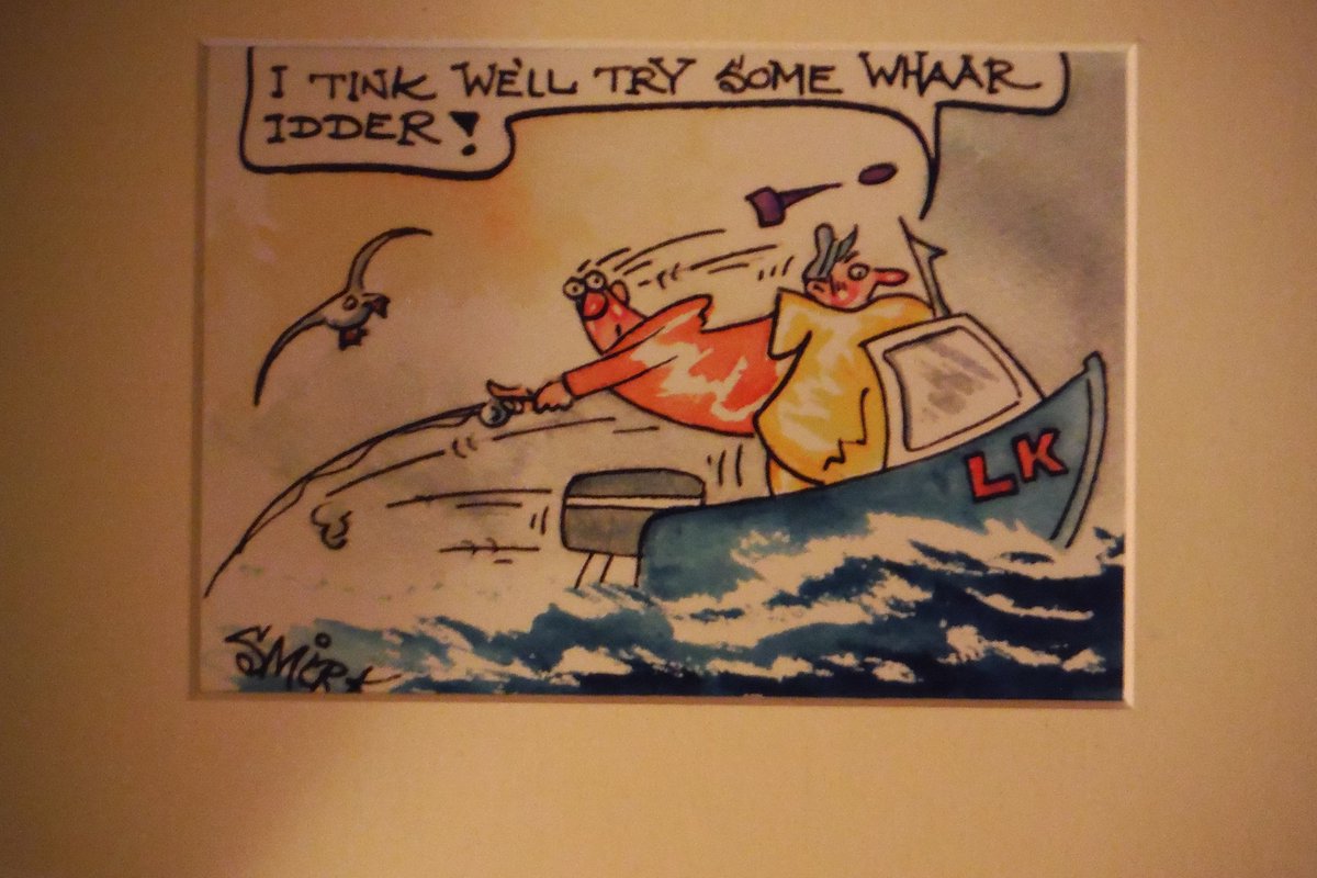 SMIRKINK's tweet photo. .Weh Heh! Cartoon@Day! There's more to fishing than fish! #shetland, #shetlandfish, #shoplocalfirst, #healthcraft, #smirk😏, #smirkink https://t.co/tsL9CDG7fX