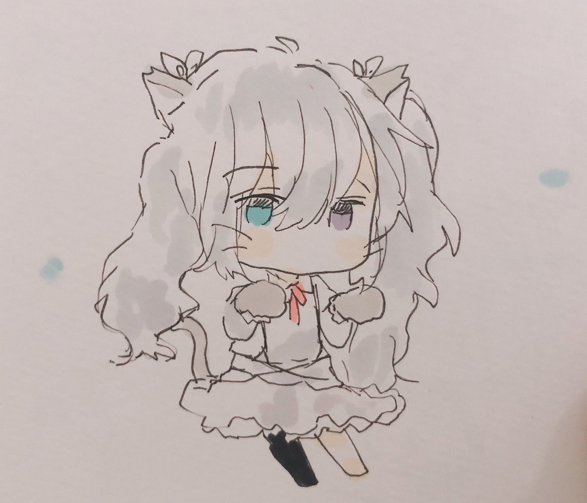 初音ミク 「マッマもネコ作ったよ 」|sakiのイラスト