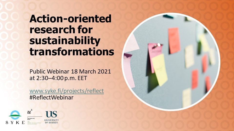 KLIAustria's tweet photo. Today, our @GuidoCaniglia will give a keynote talk on "Action-oriented knowledge for #sustainability: Balancing #pluralism and #integration in a diverse field" at #ReflectWebinar @SYKEint The talk will be recorded. https://t.co/IBuMo7tnJB https://t.co/xnJ7SZxaHM