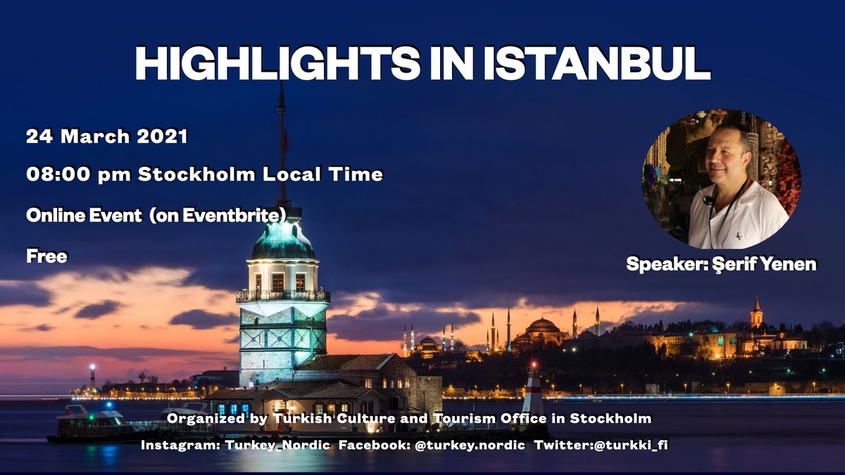 Here is our new program. We'll talk about outstanding monuments and environments in Istanbul. We'll share some  tips about wandering around like a local. All you need to do is to register it on Eventbrite. We wish you enjoy it! eventbrite.com/e/highlights-i…