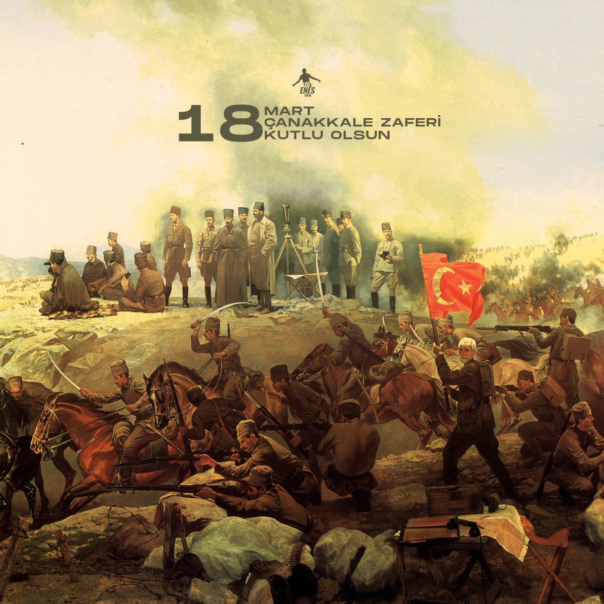 #18MartÇanakkaleZaferi’nin 106. yıl dönümünde başta Gazi Mustafa Kemal Atatürk olmak üzere Çanakkale’yi geçilmez kılan tüm kahraman askerlermizi saygı, rahmet ve minnetle anıyoruz. 🇹🇷