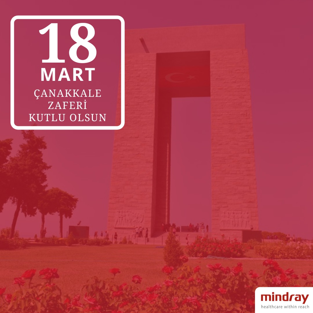 mindrayturkey's tweet photo. Çanakkale Zaferi'nin 106.yılı kutlu olsun. #18canakkalezaferi https://t.co/pzTHD9dY4D